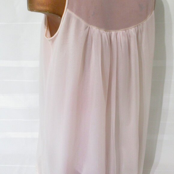 Vintage  Pink Double Nylon Babydoll L - Picture 2 of 9